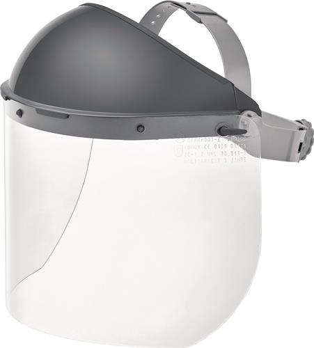 Elektriker Gesichtsschutz GFKKH001-E PC,klar 460x200x1,5mm EN 166,EN 170,GS-ET29