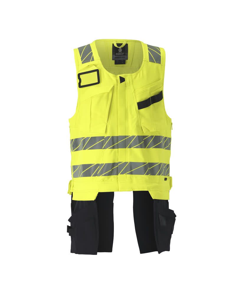 Werkzeugweste ACCELERATE SAFE Hi-vis Gelb/Schwarzblau L