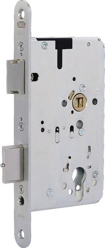 Panik-Einsteckschloss 2321 Fkt.B rd 20/65/72/9mm DIN li.VA 2-flg.BKS