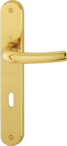 Langschildgarnitur Tôkyô M1710RH/265 MS F71 OB 72mm DIN L/R HOPPE