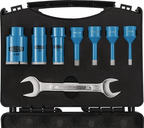 Fliesenbohrset DDT 8-tlg.D.6,8,10,12,20,25,35mm Schaft M14 TYROLIT