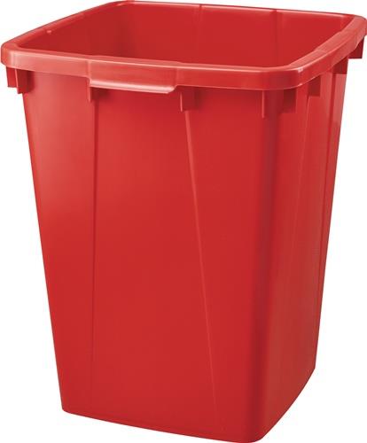 Abfall- u.Wertstoffsammler 90l H600xB485xT510mm PE rot GRAF