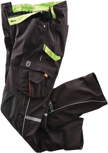 Softshellhose Terrax Workwear Gr.48 schwarz/limette TERRAX
