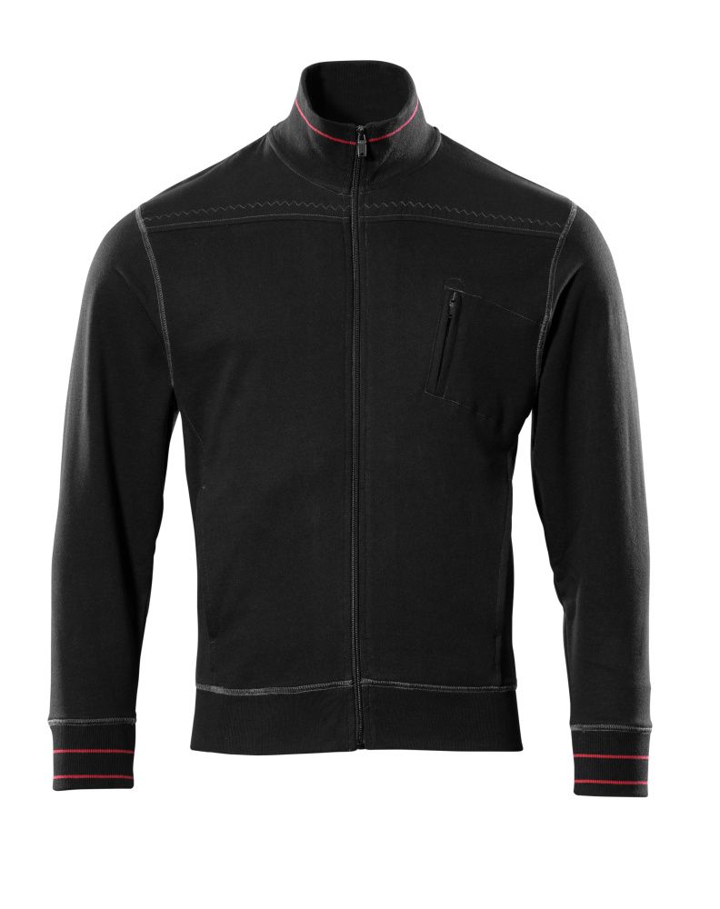Sweatshirt mit Reißverschluss FRONTLINE Schwarz XL