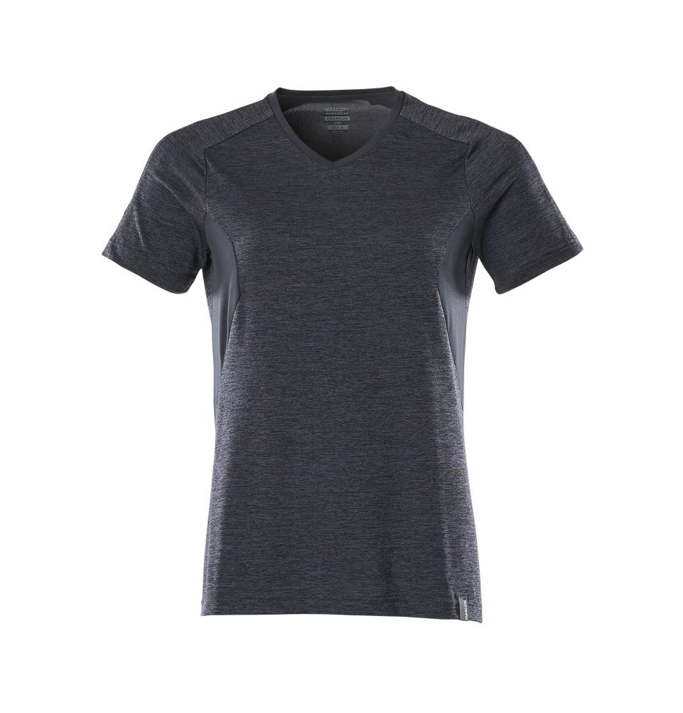 Damen-Passform T-Shirt ACCELERATE Schwarzblau meliert 2XLONE