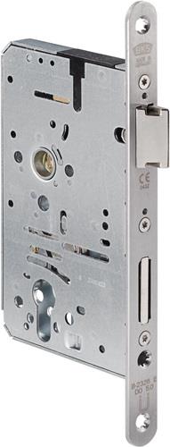 Panik-Einsteckschloss 2326 Fkt.E rd 20/65/72/9mm DIN L VA BKS