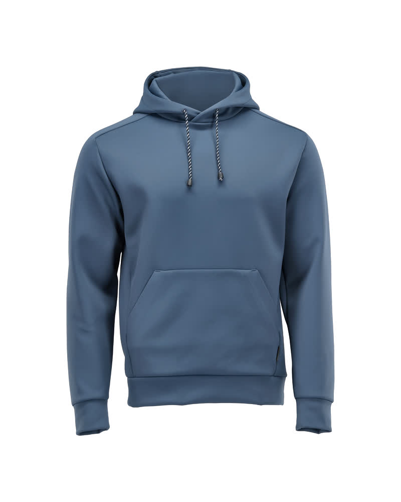 Fleece Kapuzenpullover CUSTOMIZED Steinblau 2XL
