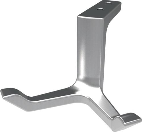 Decken-Mantelhaken 0200 zweifach A.87mm Alu.silberf.elox.H.49mm HERMETA