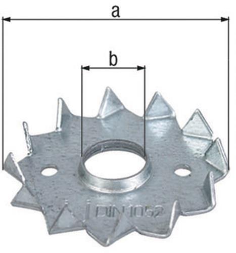 Scheibendübel D48/12mm senzimirverzinkt GAH