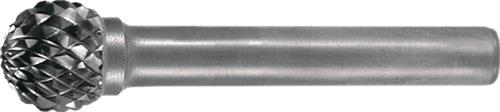 Frässtift KUD D.10mm Kopf-L.9mm Schaft-D.6mm HM Verz.Kreuz TECWERK