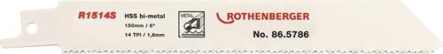 Säbelsägeblatt R1514S L.150mm B.20mm 1,8mm 5 St./Karte ROTHENBERGER