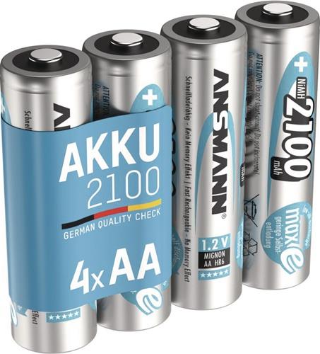 Akkuzelle maxE 1,2 V 2100 mAh R6-AA-Mignon HR6 4 4St./Blister ANSMANN