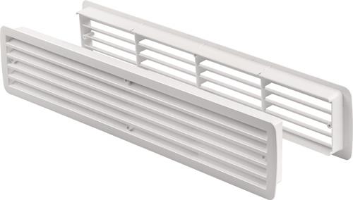 Badezimmerlüftung 9020 W L.457mm B.92mm Ku.weiß Ecken rd HOJU