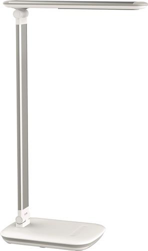 Schreibtischleuchte Alu./Ku.weiß H.425mm m.Standfuß LED MAUL