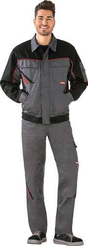 Bundjacke Highline Gr.46 schiefer/schwarz/rot
