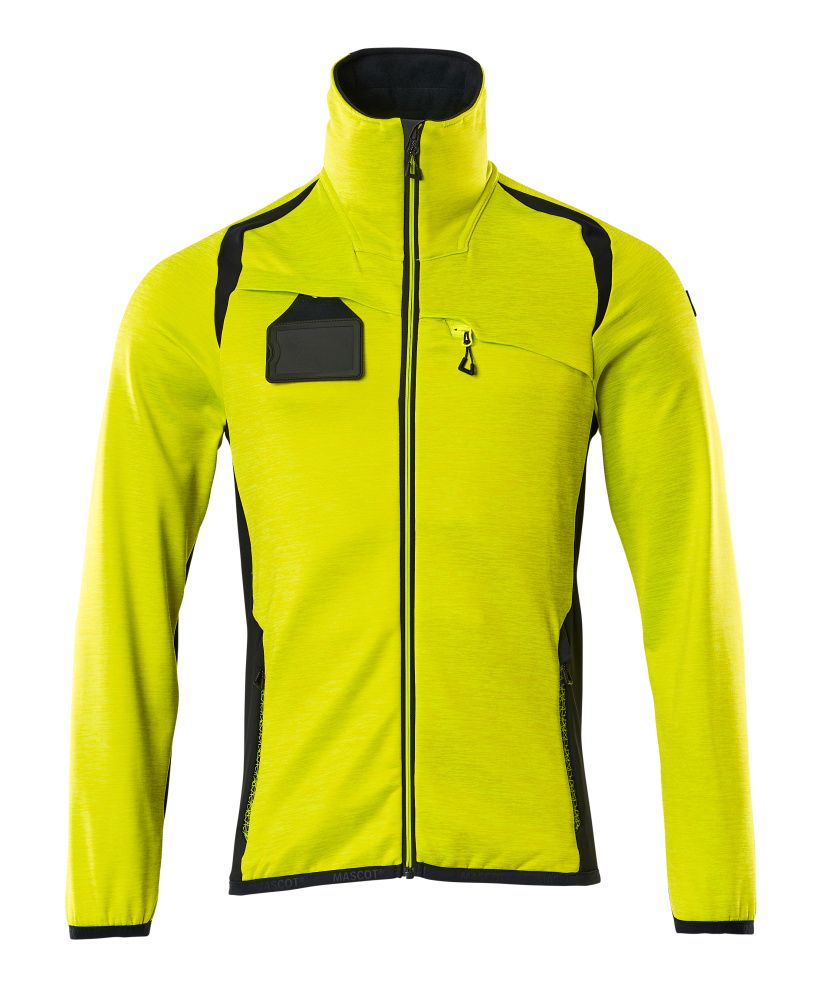 Fleecejacke ACCELERATE SAFE Hi-vis Gelb/Schwarzblau L