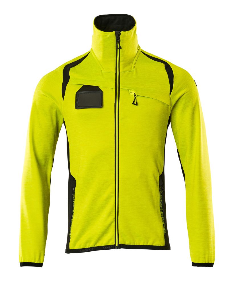 Fleecejacke ACCELERATE SAFE Hi-vis Gelb/Schwarz L