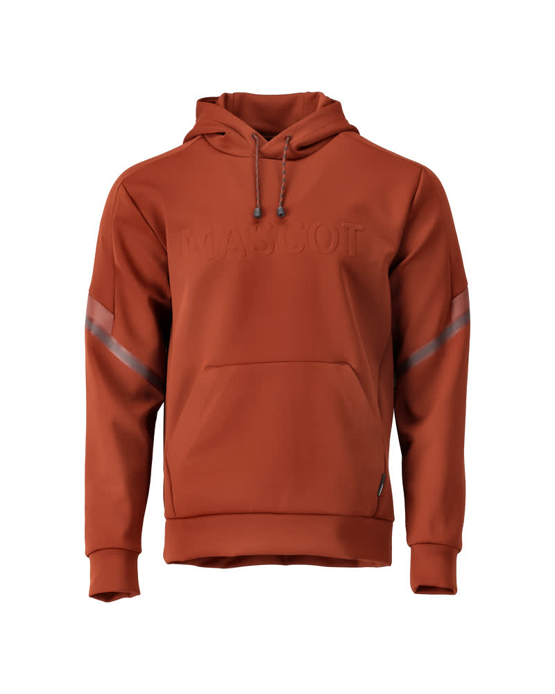 Fleece Kapuzenpullover CUSTOMIZED Herbstrot XL