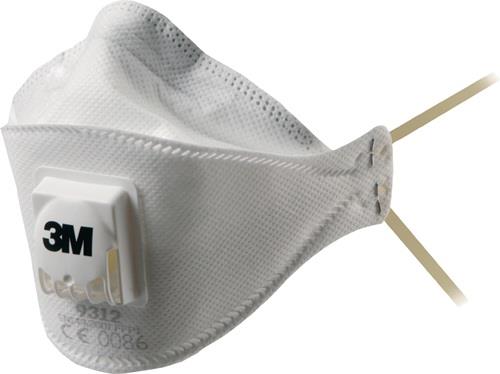 Atemschutzmaske Aura™ 9312+ FFP1/V NR D m.Ausatemventil,faltbar 3M