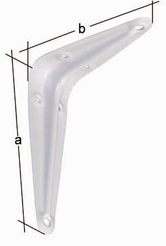 Konsole L.100mm H.125mm STA weiß lack.Trgf.39kg GAH