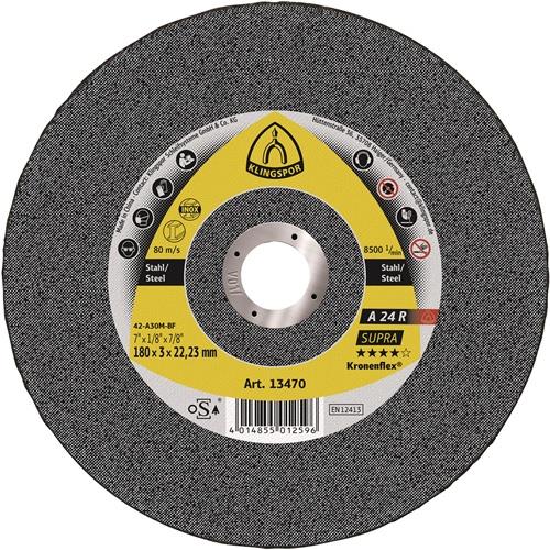 Trennscheibe A 24 R Supra D115x2,5mm gekr.STA Bohr.22,23mm KLINGSPOR