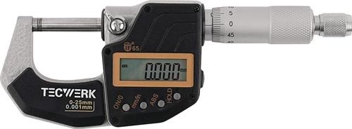 Bügelmessschraube DIN 863/1 IP65 0-25mm dig.TECWERK