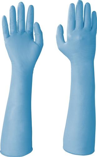 Einw.-Handsch.SivoChem 759 Gr.8 blau Spezialnitril EN 374 PSA III 20PA/Beutel