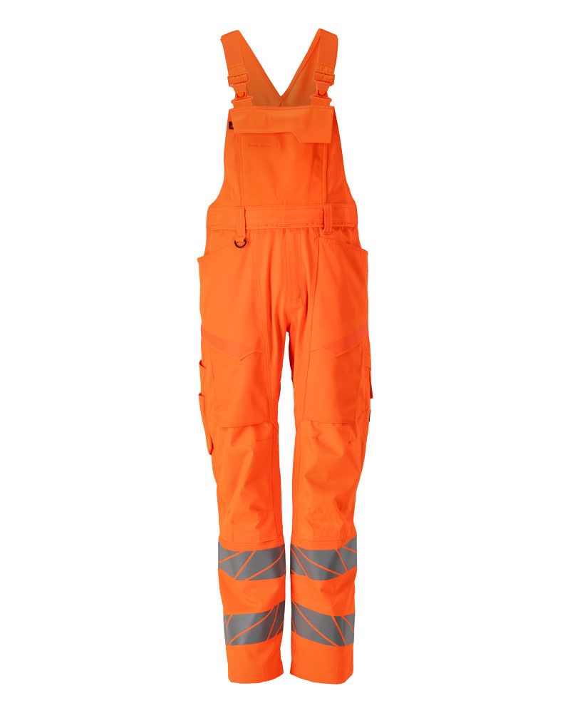 Latzhose mit Knietaschen ACCELERATE SAFE Hi-vis Orange 76C48