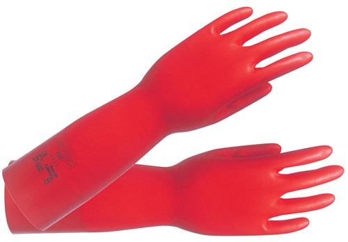 Chemiehandschuh AlphaTec Sol-Vex 37-900 Gr.10 rot EN 388,EN 374,ISO 9001
