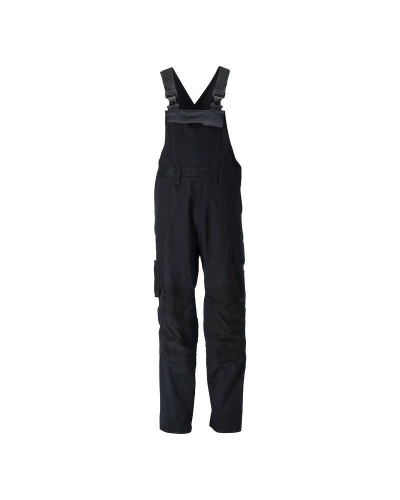 Latzhose mit Knietaschen ACCELERATE Schwarz 82C66