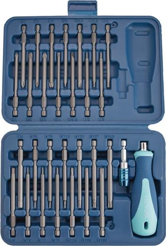 Bitsortiment 30-tlg.Schlitz/PH/PZD/TX-BO/6Kt.TECWERK