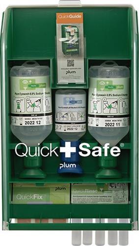 QuickSafe Box Basic befüllt Ku.staubgeschützt PLUM