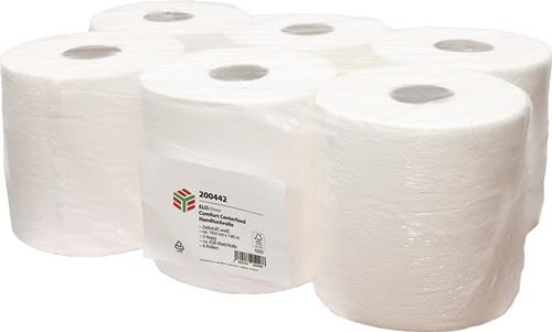 Handtuchrolle ELOclean Comfort Centerfeed ca.636 Blatt,2-lag.weiß L140 mxB190mm