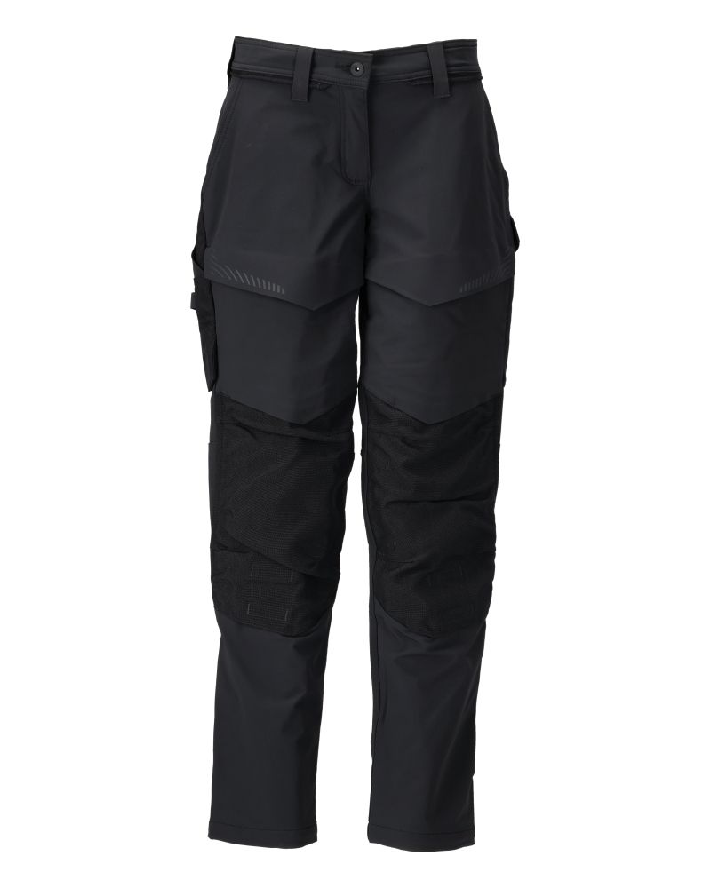 Damen-Passform DIAMOND Hose mit Knietaschen CUSTOMIZED Schwarz 76C42