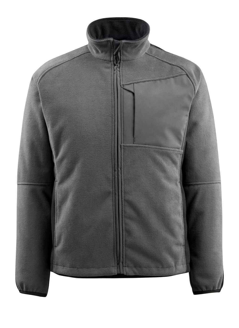 Fleecejacke UNIQUE Dunkelanthrazit/Schwarz L
