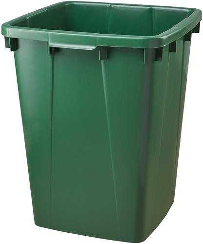 Abfall- u.Wertstoffsammler 90l H600xB485xT510mm PE grün GRAF