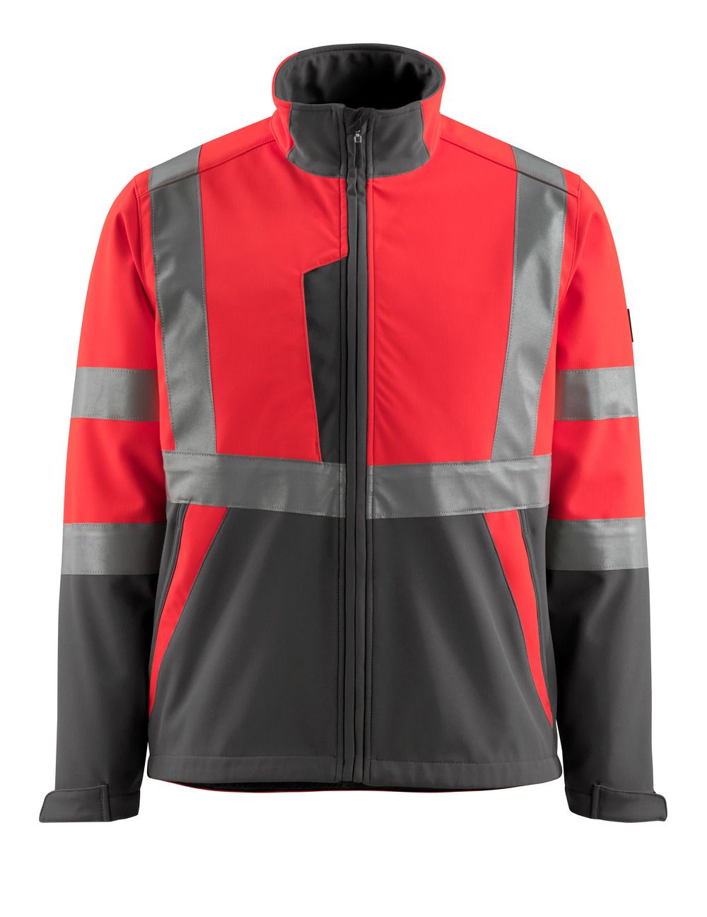 Softshelljacke SAFE LIGHT Hi-vis Rot/Dunkelanthrazit L
