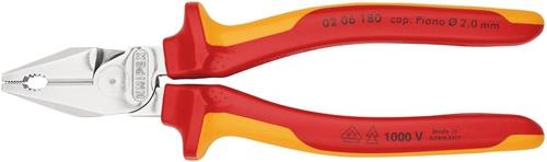 Kraftkombizange L.180mm verchr.Mehrkomp.-Hüllen VDE KNIPEX