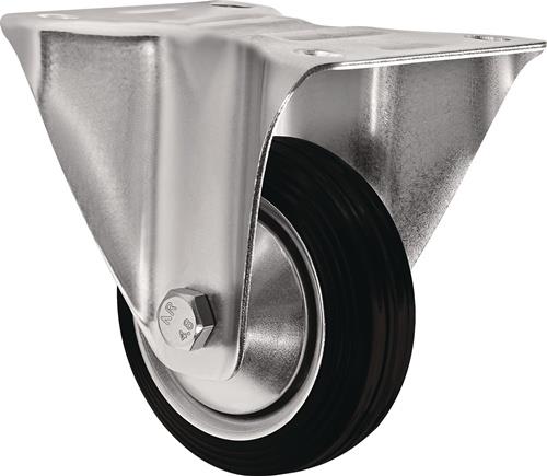 Bockrolle D.100mm Trgf.75kg VG Platte L105xB80mm TECWERK