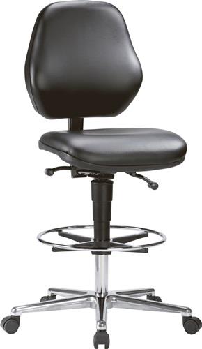 Arbeitsdrehstuhl Basic Kontaktrückenlehne Kunstlederpolster schwarz