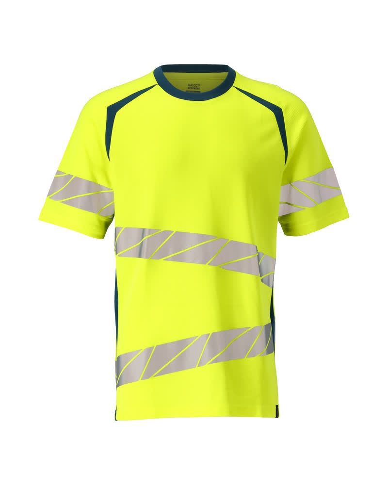 T-Shirt ACCELERATE SAFE Hi-vis Gelb/Dunkelpetroleum 4XLONE