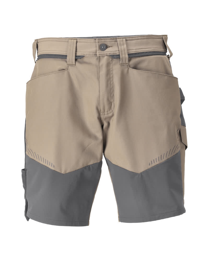 Shorts CUSTOMIZED Dunkel Sandbeige/Anthrazitgrau C50