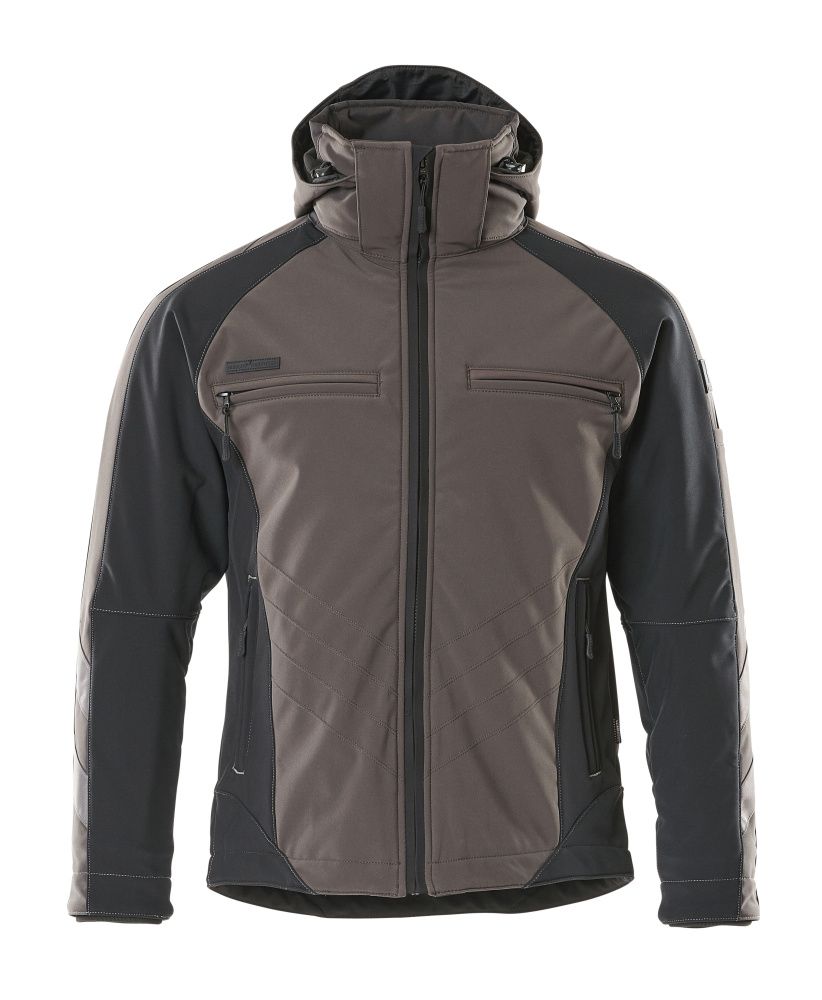 Winterjacke UNIQUE Dunkelanthrazit/Schwarz L
