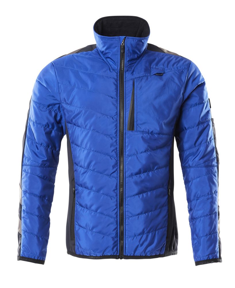 Thermojacke UNIQUE Kornblau/Schwarzblau L