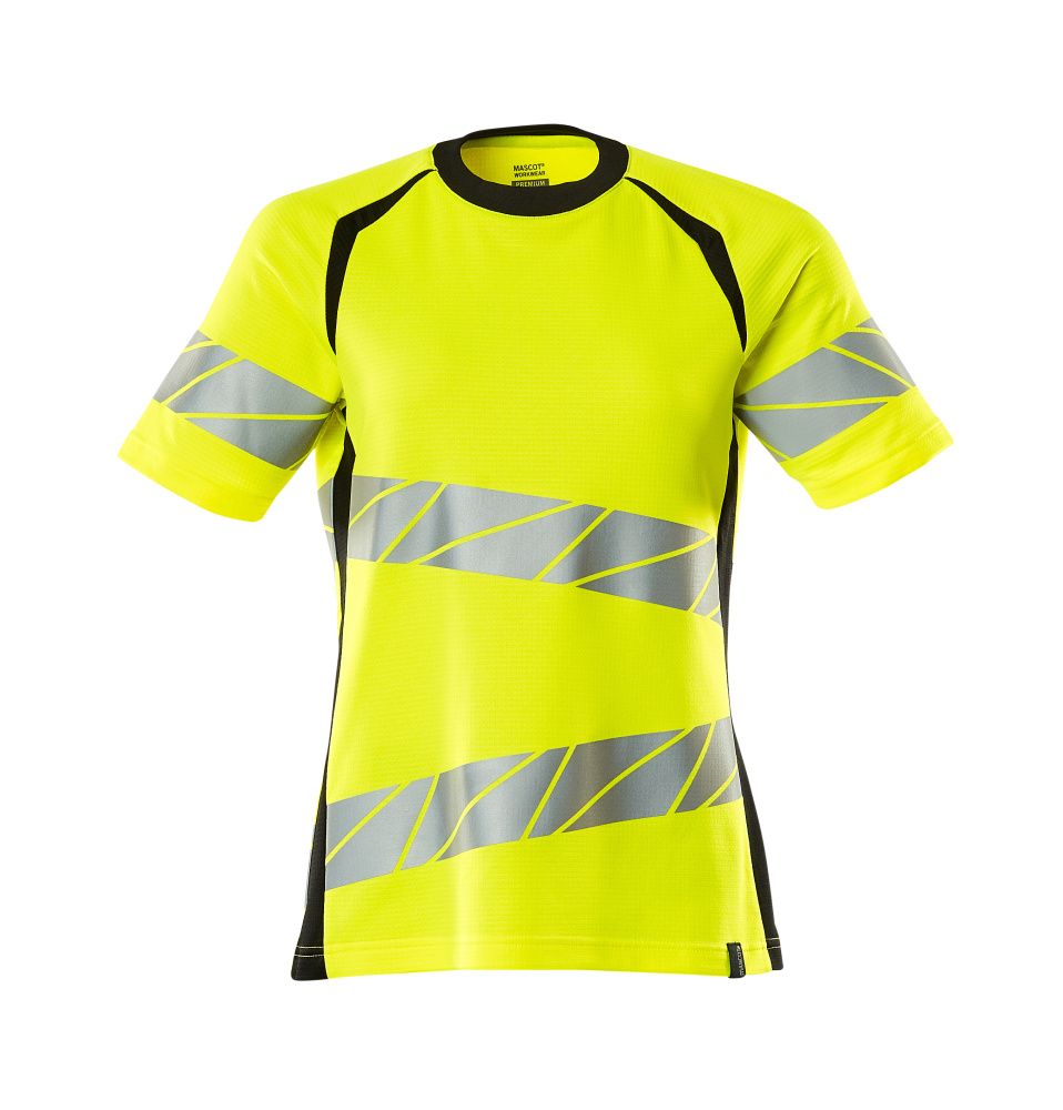 Damen-Passform T-Shirt ACCELERATE SAFE Hi-vis Gelb/Schwarz 5XLONE