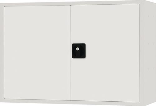 Hängeschrank H600xB900xT200mm Vollblechtür lichtgrau/lichtgrau