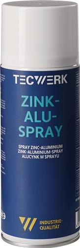 Zinkaluspray alufarben 400ml Spraydose TECWERK