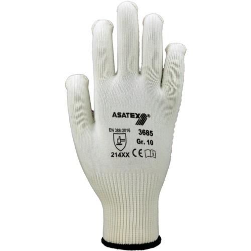 Handschuhe Gr.10 rot EN 388 PSA II Baumwolle (innen)/Polyamid (außen) ASATEX