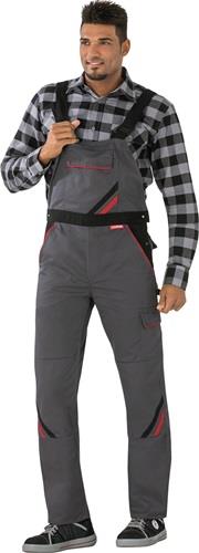 Latzhose Highline Gr.48 schiefer/schwarz/rot PLANAM