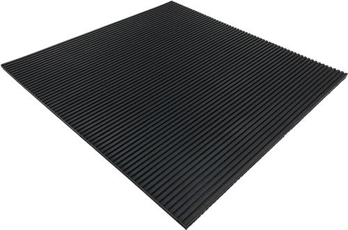 Antivibrationsmatte B.0,5m L.0,5m D.10mm schwarz NR/SBR o.Gewebeeinlage